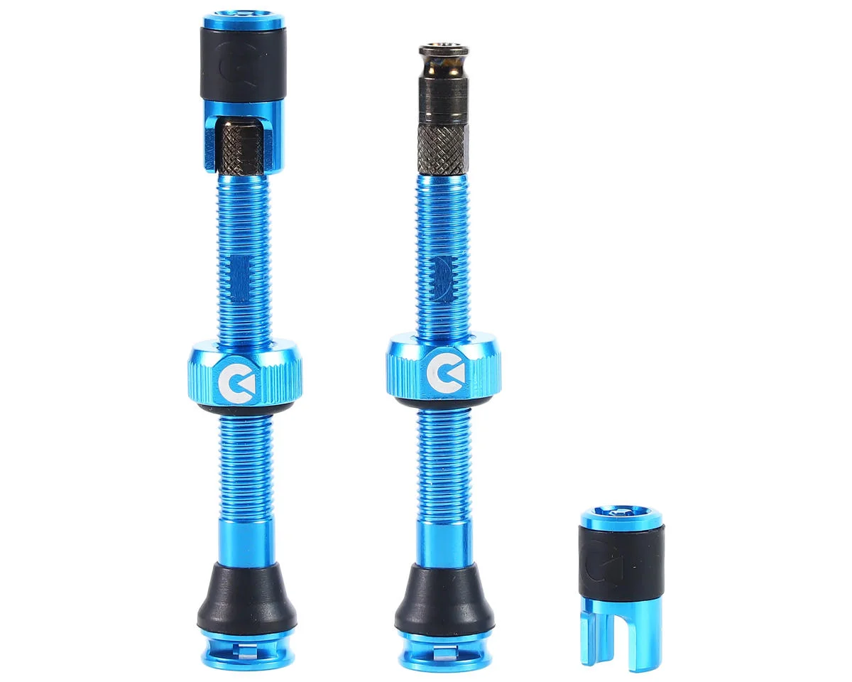 Clik Tubeless Valve Set (Hyper Blue) (Pair) (50mm)